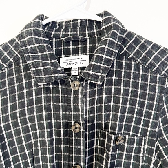 & Other Stories Plaid Windowpane Belted Button Up Lyocell Jumpsuit size 2 - Picture 5 of 6